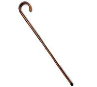 92cm Chestnut flame scorched wooden Walking Cane, lightweight mobility aid with rubber ferrule for enhanced stability and comfort