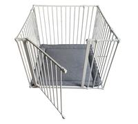 Safetots Premium Multi Panel Play Pen with MAT, 92cm x 92cm, White, 70cm High