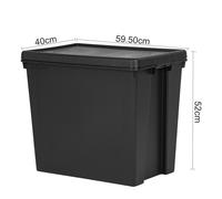 Wham Bam Black Recycled Storage Box 92 Litre