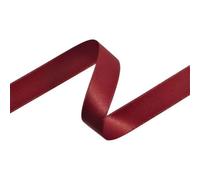 92m Double Sided Satin Ribbon - 15mm, Dark Red - Luxury Craft, Gift Wrap, Bows, Wedding & Sewing Ribbon