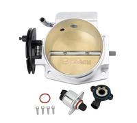 92mm/102mm High Flow Billet Aluminum Throttle Body With TPS Sensor For LS1 LS2 LS3 LS6 LSX Black TT102152 Throttle Body Actuator(92mm Silver)