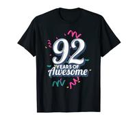92nd Birthday 92 Years of Awesome 92 Years Old Birthday T-Shirt