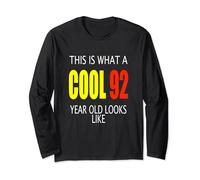 92nd Birthday Gift Aged 92 Years Old T Shirt Long Sleeve T-Shirt