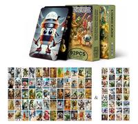 92PCS Creative Art Cards Set, Funny Brainrot Cards & Italian Brainrot Style Trading Pack for Journaling and Decoration (FeiatPogra)