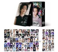 92PCS V JUNGKOOK Jimin JIN Suga J-HOPE RM 60pcs Photocards Greeting Cards Collection Mini Card Postcard Lomo Cards and 32pcs Stickers (Jimin)