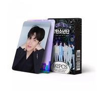 92PCS V JUNGKOOK Jimin JIN Suga J-HOPE RM 60pcs Photocards Greeting Cards Collection Mini Card Postcard Lomo Cards and 32pcs Stickers (B.-T.-S.)