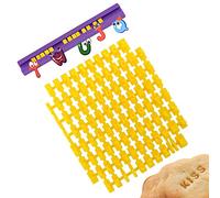 93 Pcs Cookie Stamps Set, XCOZU Letter Stamps for Clay Fondant Icing Biscuit Press, Alphabet Number Embosser Mold Cutter Sweet Stamps for Baking Cakes Decorating DIY Birthday Make Words Message