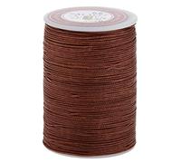 93 Yards Dark Brown Waxed Thread - Strong Cord for Leather Crafts and Jewellery Making - Polyester Material - 0.6mm Diameter - 85 Meters Length - 0.6mm Dark Brown