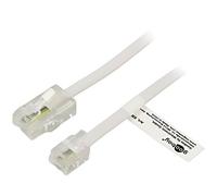 93059 cable: telephone RJ11 plug, RJ45 plug 10m white GOOBAY