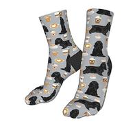 931 Walking Socks Cocker Spaniel Black Cocker Spaniel Dog Men’S Socks Eco Friendly Running Socks Recycled Office Socks For Basketball Runing Football