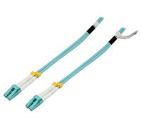 93385 Fiber optic patch cable OM3 LC/UPC, 2m on both ends, 50/125µm, LSZH...