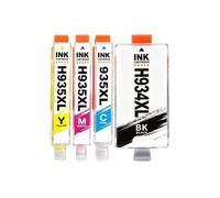 934 935 XL Ink Cartridge, Compatible with HP, 6812 6815 6230 | 6830 6835 6820, Officejet Pro, Black 55ml, Cyan Magenta Yellow 15ml, NEW Chip(4pcs-1SET)