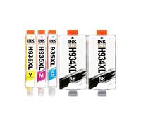 934 935 XL Ink Cartridge, Compatible with HP, 6812 6815 6230 | 6830 6835 6820, Officejet Pro, Black 55ml, Cyan Magenta Yellow 15ml, NEW Chip(5pcs)