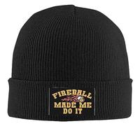 934 Mens Hats Fireball Made Me Do It Beanie Hat Slouchy Beanie Universal Knitted Cap for Adults Guys Mens