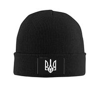 934 Mens Hats Ukraine Tryzub Proud Ukrainian Sleep Hats Baggy Beanie Hat Lightweight Running Hat for Outdoor Gifts Daily Wear