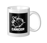 934 Mugs 330Ml Fuck Cancer Coffee Mugs Unique Coffee Tea Mugs Novelty Ceramic Tea Cup, A Great Gift, Mothers Day