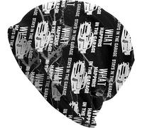 934 Sleep Hats What Happens in The Garage Sleep Cap Elastic Brimless Hat Cool Knit Winter Hat for Headwear Mens Cycling