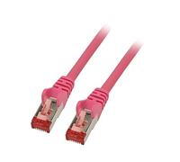 Goobay 93440 CAT 6 Patch Cable, S/FTP PiMF, Magenta, 30m Length