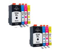 934XL 935XL Ink Cartridges, Compatible with HP, 6812 6830 6815 6835 | 934 935 6230 Black Cyan Magenta Yellow ink cartridge for OfficeJet Pro printer(2set)