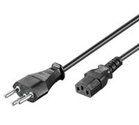 93617 cable IEC C13 female, SEV-1011 (J) plug 2 m black PVC Goobay