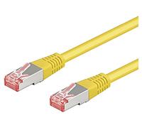 1 pcs x Goobay - 93740 - Patch cord, S/FTP, 6a, stranded, Cu, LSZH, yellow, 2m,