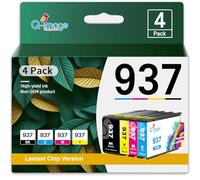 937e 937 Ink Cartridge Multipack 937XL for HP 937 Ink Cartridge 937e Compatible with HP Officejet Pro 9120b 9110b 9720b 9130b 9117b 9720 9730