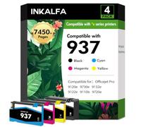 937XL 937 9720e 9730e Ink Cartridges Multipack for HP 937 Ink Cartridges XL