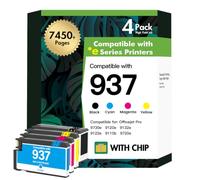 937XL 937 9730e 9720e Ink Cartridges Multipack XL for HP 937 Ink Cartridges