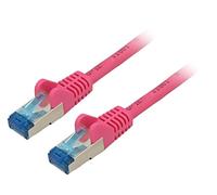 Goobay 93817 CAT 6a Patch Cable, S/FTP PiMF, Magenta, 5m Length