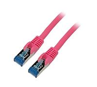 Goobay 93850 CAT 6a Patch Cable, S/FTP (PiMF), Magenta, 7.5 m Length