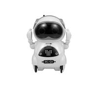 (939A White) 939A Pocket Robot Talking Interactive Dialogue Voice Recognition Record Singing Dancing Telling Story