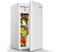 93L Under Counter Fridge, 38dB Ultra-Quiet Undercounter Mini Fridge, White | Small Fridge Freezer with 7-Stage Thermostat, 82L Refrigerators & 8L Freezer for Dorm/Office/Bedroom[Energy Class E]