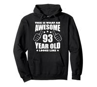 93rd Birthday Great Gift for Her 93 Year Old Grandma Pullover Hoodie