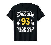 93rd Birthday T Shirt Awesome 93 Years Old Gifts T-Shirt
