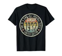 93rd Birthday Vintage January 1932 Retro Limited Edition T-Shirt