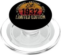 93rdBirthday Vintage 93 Year Old Est 1932 Limited Edition PopSockets PopGrip for MagSafe