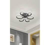 93W Elegant LED Semi-Flush Ceiling Light in Black The hot sale Black