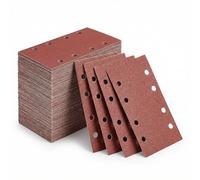 93x185mm Sandpaper Set, 30Pcs Sanding Pads Hook and Loop Sandpaper Sheets, 60/80/120/180/320/400 Grit Sandpaper for Electric Sander, No Clogging Fine Sandpaper for Wood Walls Metal