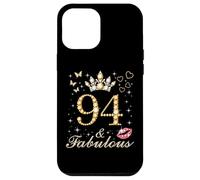 94 & Fabulous 94th Birthday 94 Years Old And Fabulous Queen Case for iPhone 12 Pro Max
