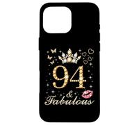 94 & Fabulous 94th Birthday 94 Years Old And Fabulous Queen Case for iPhone 16 Pro Max