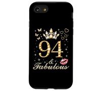 94 & Fabulous 94th Birthday 94 Years Old And Fabulous Queen Case for iPhone SE (2020) / 7/8