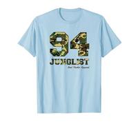94 Junglist Camo Drum & Bass T-Shirt, Men, Baby Blue, Medium