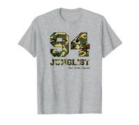 94 Junglist Camo Drum & Bass T-Shirt, Men, Heather Grey, Medium