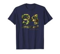 94 Junglist Camo Drum & Bass T-Shirt, Men, Navy Blue, Medium