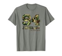 94 Junglist Camo Drum & Bass T-Shirt, Men, Olive Heather, Medium