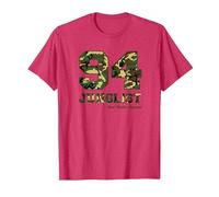 94 Junglist Camo Drum & Bass T-Shirt, Men, Red Heather, Small