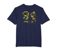 94 Junglist Camo Drum & Bass T-Shirt, Men's Big and Tall, Navy Blue, 4X Tall