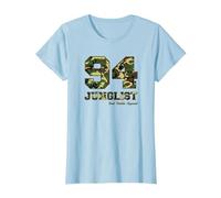 94 Junglist Camo Drum & Bass T-Shirt, Women, Baby Blue, Medium