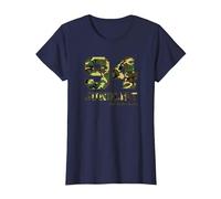 94 Junglist Camo Drum & Bass T-Shirt, Women, Navy Blue, 3X-Large