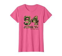 94 Junglist Camo Drum & Bass T-Shirt, Women, Pink Heather, X-Small